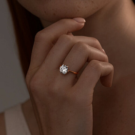 Кольцо SOKOLOV - Серебро 925, Фианит (арт. 93011092)