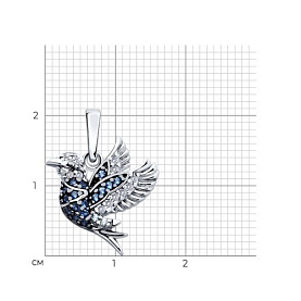 Подвеска SOKOLOV - Серебро 925, Фианит (арт. 94033201)