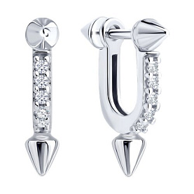 Серьги SOKOLOV - Серебро 925, Фианит (арт. 94027303)