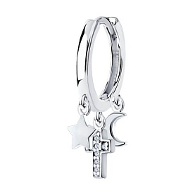 Серьга SOKOLOV - Серебро 925, Фианит (арт. 94170316)