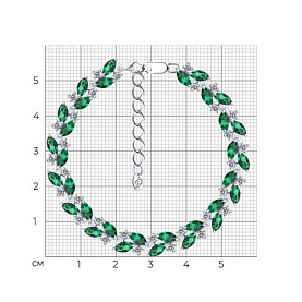 Браслет Diamant - Серебро 925, Синтетический ситалл , Фианит (арт. 94-350-02173-2)