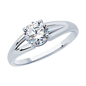 Кольцо SOKOLOV - Серебро 925, Фианит (арт. 94012875)