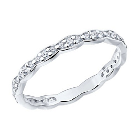 Кольцо SOKOLOV - Серебро 925, Фианит (арт. 94013690)