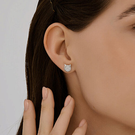 Серьги Diamant - Серебро 925, Фианит (арт. 94-122-02252-1)