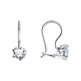 Серьги SOKOLOV - Серебро 925, Фианит (арт. 94020577)