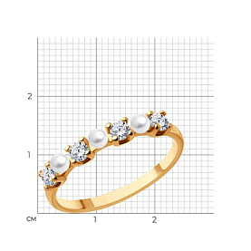 Кольцо SOKOLOV - Серебро 925, Фианит (арт. 92014284)