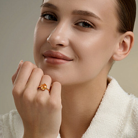 Кольцо SOKOLOV - Золото 585, Цитрин (арт. 717296)
