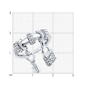 Кольцо SOKOLOV - Серебро 925, Фианит (арт. 94014094)