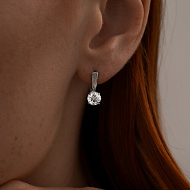 Серьги SOKOLOV - Серебро 925, Фианит (арт. 94023538)