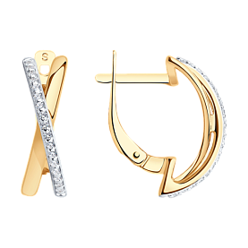 Серьги SOKOLOV - Серебро 925, Фианит (арт. 93020678)