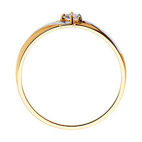 Кольцо SOKOLOV - Золото 585, Фианит (арт. 017282)