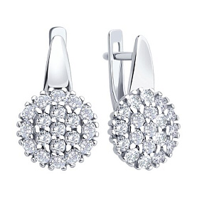 Серьги SOKOLOV - Серебро 925, Фианит (арт. 94027120)