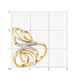 Кольцо Diamant - Золото 585, Фианит (арт. 51-110-02640-1)
