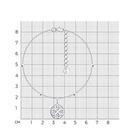 Браслет SOKOLOV - Серебро 925, Фианит (арт. 94051679)