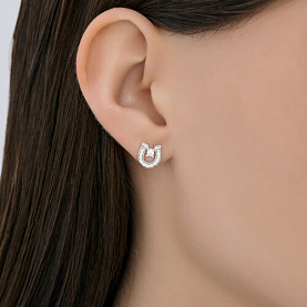 Серьги Diamant - Серебро 925, Фианит (арт. 94-122-00093-1)