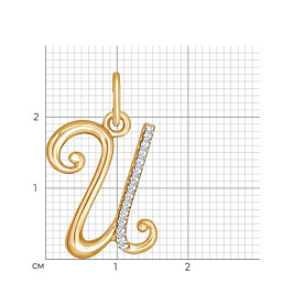 Подвеска SOKOLOV - Золото 375, Фианит (арт. 034532-4)
