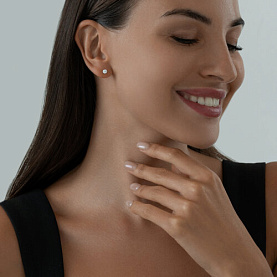 Серьги SOKOLOV - Серебро 925, Фианит (арт. 94025226)