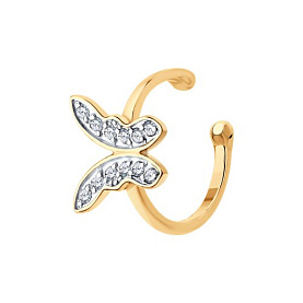 Серьга SOKOLOV - Золото 585, Фианит (арт. 170076)