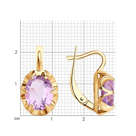Серьги SOKOLOV - Серебро 925, Аметист (арт. 92023109)