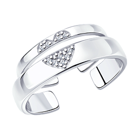 Кольцо SOKOLOV - Серебро 925, Фианит (арт. 94013348)