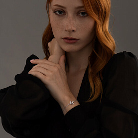 Браслет SOKOLOV - Серебро 925, Фианит (арт. 94050948)