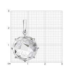 Подвеска SOKOLOV - Серебро 925, Горный хрусталь (арт. 92030692)