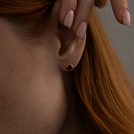 Серьги SOKOLOV - Серебро 925, Раухтопаз (арт. 92022403)