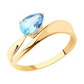 Кольцо SOKOLOV - Золото 375, Топаз (арт. 37716151)