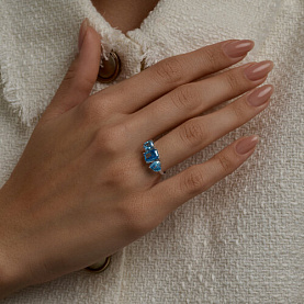 Кольцо SOKOLOV - Серебро 925, Фианит (арт. 94014852)