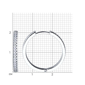 Серьги SOKOLOV - Серебро 925, Фианит (арт. 94026681)