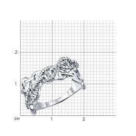 Кольцо SOKOLOV - Серебро 925, Фианит (арт. 94014987)