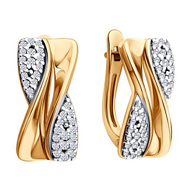 Серьги SOKOLOV - Серебро 925, Фианит (арт. 93022547)