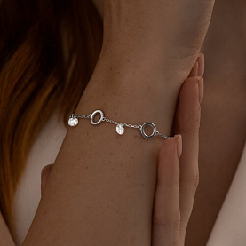Браслет SOKOLOV - Серебро 925, Фианит (арт. 94050928)