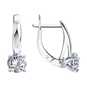 Серьги Diamant - Серебро 925, Фианит (арт. 94-120-02133-1)