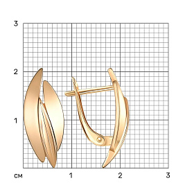 Серьги ЮФ Династия - Золото 375 (арт. 038582-5000)