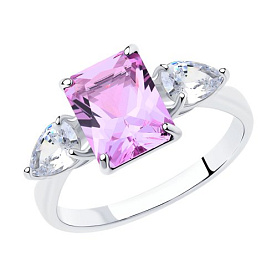 Кольцо SOKOLOV - Серебро 925, Фианит (арт. 92011285)