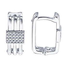 Серьги Diamant - Серебро 925, Фианит (арт. 94-120-02434-1)