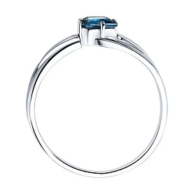 Кольцо SOKOLOV - Серебро 925, Топаз лондон (арт. 92011827)