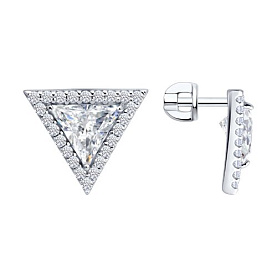 Серьги Diamant - Серебро 925, Фианит (арт. 94-122-02427-1)