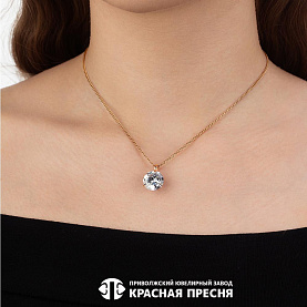 Подвеска Красная пресня - Серебро 925, Фианит (арт. 53815621)
