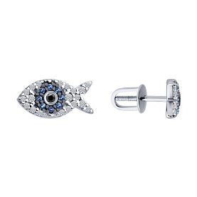 Серьги Diamant - Серебро 925, Фианит (арт. 94-122-02186-1)