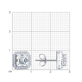 Серьги SOKOLOV - Серебро 925, Фианит (арт. 94027162-91)