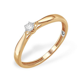Кольцо ООО "Новый Бриллиант" - Золото 585, Бриллиант (арт. 113100182)
