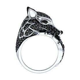 Кольцо SOKOLOV - Серебро 925, Фианит, Эмаль (арт. 94014178)