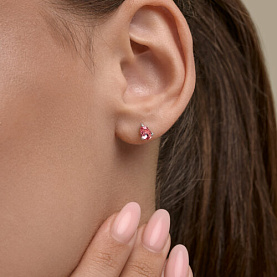 Серьги Diamant - Серебро 925, Кристалл (арт. 94-122-00210-2)