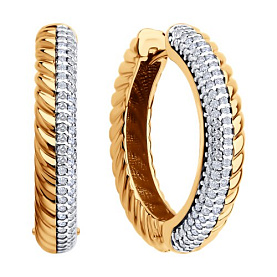 Серьги Diamant - Серебро 925, Фианит (арт. 93-120-02160-1)