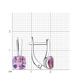 Серьги SOKOLOV - Серебро 925, Аметист (арт. 92021399)