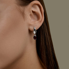 Серьги SOKOLOV - Серебро 925, Гранат (арт. 92025364)