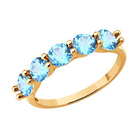 Кольцо SOKOLOV - Золото 585, Топаз (арт. 714560)