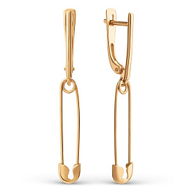 Серьги ЮФ Династия - Золото 585 (арт. 030152-1000)